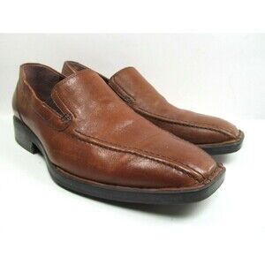 Born Bike Toe Brown Loafer Mens US Size 8 Very Little Wear Leather Casual